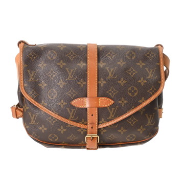 ルイヴィトン モノグラム ソミュール 30 ブラウン M42256 モノグラムキャンバス レディース バッグ 【bag】