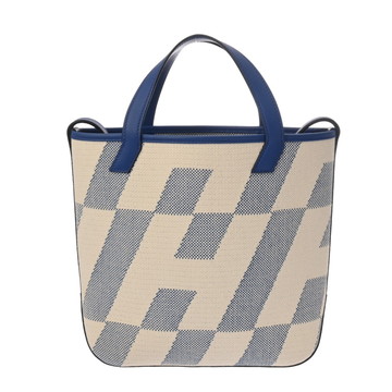 エルメス Hアンビエ PM 2WAY ブルーフランス キャンバス レディース バッグ 【bag】