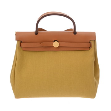 エルメス エールバッグ ジップ PM 2WAY ゴールド/ジンジャー トワルミリタリー/ヴァッシュハンター レディース バッグ 【bag】