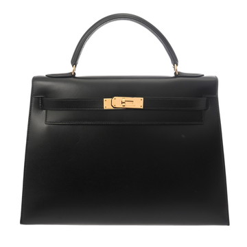 エルメス 32 外縫い ブラック ボックスカーフ レディース バッグ 【bag】