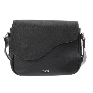 クリスチャンディオール サドル メッセンジャー ブラック 1ADME130 カーフ メンズ バッグ 【bag】