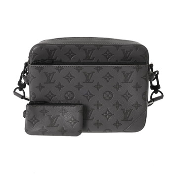 ルイヴィトン モノグラムシャドウ トリオメッセンジャー アンスラサイトグレー M46603 レザー メンズ バッグ 【bag】