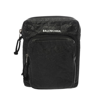バレンシアガ エクスプローラー ブラック レザー ユニセックス バッグ 【bag】