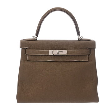 エルメス 28 内縫い 2WAY エトゥープ トゴ レディース バッグ 【bag】