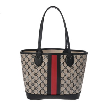グッチ オフィディア スモールトートバッグ ネイビー/アイボリー 726762 GGキャンバス/レザー レディース バッグ 【bag】