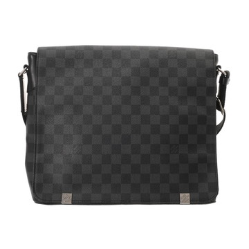 ルイヴィトン ダミエグラフィット ディストリクト MM NM ブラック/グレー N41029 ダミエキャンバス メンズ バッグ 【bag】