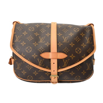 ルイヴィトン モノグラム ソミュール 30 ブラウン M42256 モノグラムキャンバス レディース バッグ 【bag】