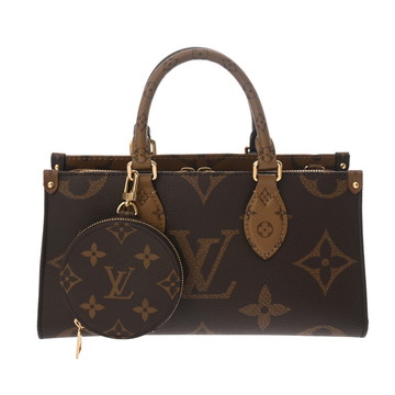 ルイヴィトン モノグラムリバース オンザゴー EW 2WAY ブラウン M46653 モノグラムキャンバス レディース バッグ 【bag】