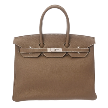 エルメス 35 エトゥープ トゴ ユニセックス バッグ 【bag】