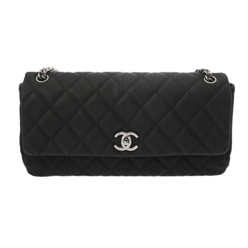 シャネル マトラッセ チェーンショルダー 33cm ブラック ソフトキャビアスキン レディース バッグ 【bag】