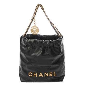 シャネル シャネル 22 ミニ ハンドバッグ ブラック AS3980 シャイニーカーフ レディース バッグ 【bag】
