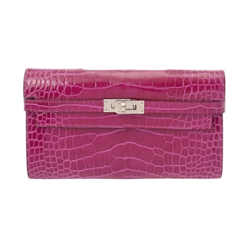 エルメス ウォレット ローズジェヘラザード アリゲーターリセ レディース 財布 【purse】