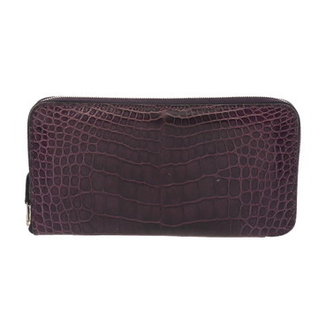 エルメス アザップロング  アメジスト アリゲーターマット レディース 財布 【purse】