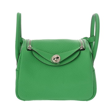エルメス リンディ ミニ ヴェールコミック/パラジウム金具 トリヨンクレマンス レディース バッグ 【bag】