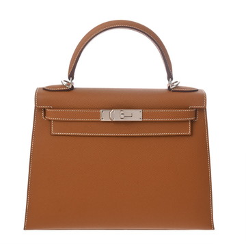 エルメス 28 外縫い エトゥープ ヴォーエプソン レディース バッグ 【bag】
