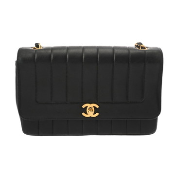 シャネル マドモアゼル チェーンショルダー  ブラック ラムスキン レディース バッグ 【bag】