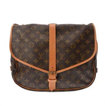 ルイヴィトン モノグラム ソミュール 35 ブラウン M42254 モノグラムキャンバス レディース バッグ 【bag】