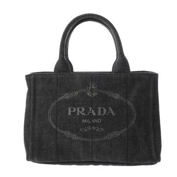プラダ カナパ ミニ  ブラック 1BG439 デニム レディース バッグ 【bag】