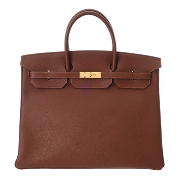 エルメス 40 ハバナ トゴ ユニセックス バッグ 【bag】