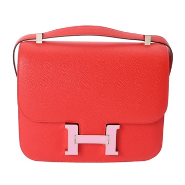 エルメス コンスタンス3 24 ルージュクー ヴォーエプソン レディース バッグ 【bag】