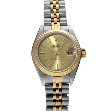 ロレックス デイトジャスト 79173 シャンパン レディース 時計 【wristwatch】