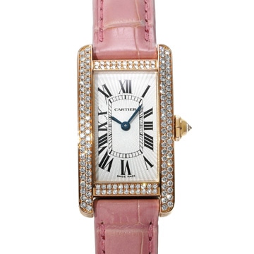 カルティエ タンクアメリカン SM WB704651 シルバー レディース 時計 【wristwatch】