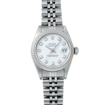ロレックス デイトジャスト 179174G ホワイト/ダイヤモンド レディース 時計 【wristwatch】