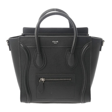 セリーヌ ラゲージ ナノ 2WAY ブラック 189243DRU.38NO ドラムドカーフ レディース バッグ 【bag】