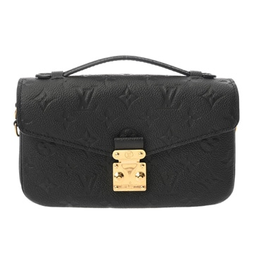 ルイヴィトン モノグラムアンプラント ポシェットメティス EW ブラック M46595 レザー レディース バッグ 【bag】