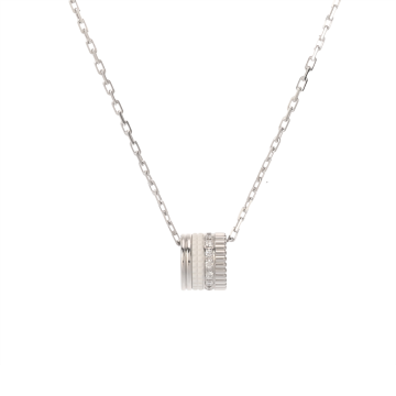 ブシュロン キャトルネックレス ラージ K18ホワイトゴールド WG/セラミック レディース ジュエリー 【jewelry】