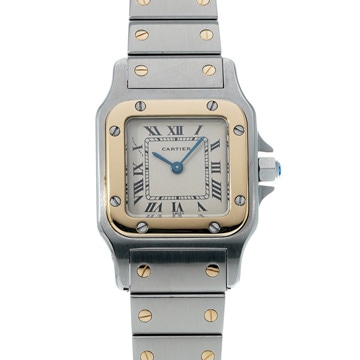 カルティエ サントス ガルベ SM W20012C4 アイボリー レディース 時計 【wristwatch】