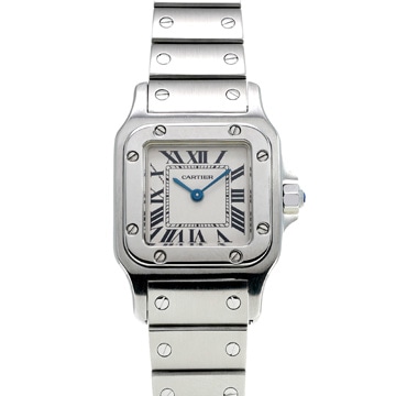 カルティエ サントスガルベ SM W20056D6 ホワイト レディース 時計 【wristwatch】