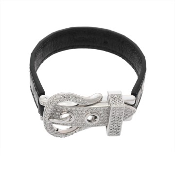 エルメス ブックルセリエ ダイヤ ブレスレット K18ホワイトゴールド WG レディース ジュエリー 【jewelry】
