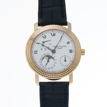 パテックフィリップ パワーリザーブムーン CORTINA JUBILEE ベルト新品 5057R-001 ホワイト メンズ 時計 【wristwatch】