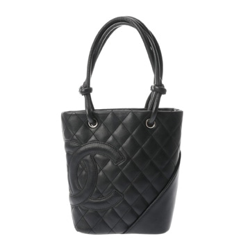 シャネル カンボンライン スモールトート ブラック/ブラック カーフ レディース バッグ 【bag】