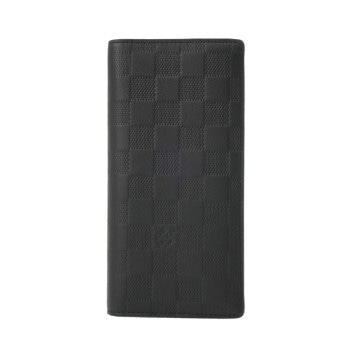 ルイヴィトン ダミエアンフィニ ポルトフォイユ ブラザ オニキス N63010 レザー メンズ 財布 【purse】