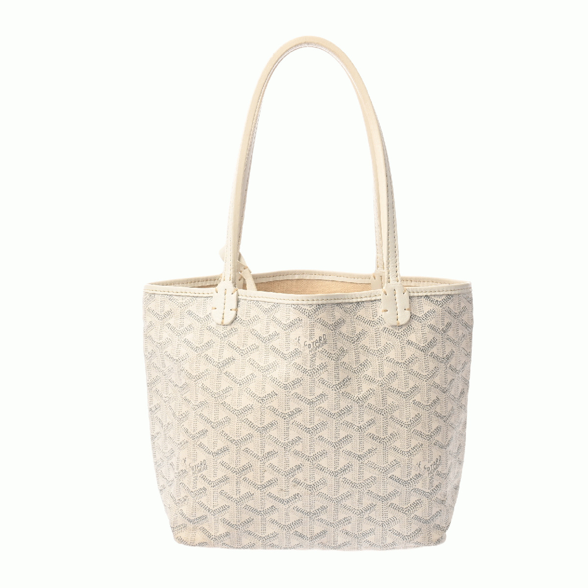 ゴヤール サンルイジュニア  ホワイト SUT020073 ゴヤールキャンバス/シュヴロッシュカーフ ユニセックス バッグ 【bag】