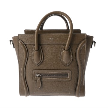 セリーヌ ラゲージ ナノ スリ 168243 ドラムドカーフ レディース バッグ 【bag】