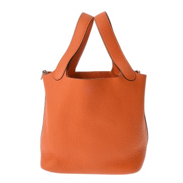 エルメス ピコタン PM オレンジ トリヨンクレマンス レディース バッグ 【bag】