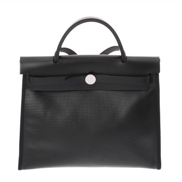 エルメス エールバッグ ジップ PM ブラック/エクリュ ヴァッシュハンター/トワルベルリンヌ レディース バッグ 【bag】