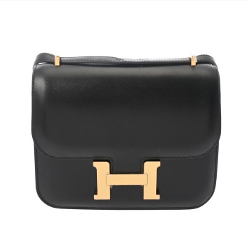 エルメス コンスタンス 3 ミニ 18 ミロワール ブラック ボックスカーフ レディース バッグ 【bag】