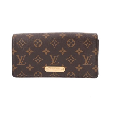 ルイヴィトン モノグラム ウォレットオンチェーンリリー  ブラウン M82509 モノグラムキャンバス レディース バッグ 【bag】
