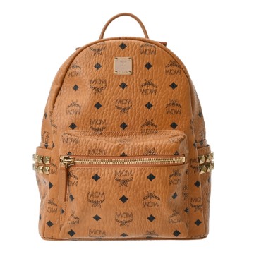 エムシーエム Stark サイドスタッズ バックパック  コニャック MMKEAVE15C0001 レザー レディース バッグ 【bag】