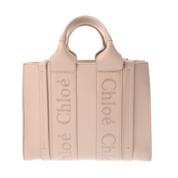 クロエ ウッディ スモールトートバッグ 2WAY ピンク CHC23US397I606J5 レザー レディース バッグ 【bag】