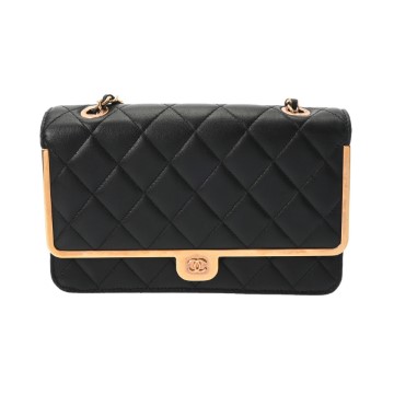 シャネル マトラッセ チェーンウォレット ブラック AP2876 ラムスキン レディース バッグ 【bag】
