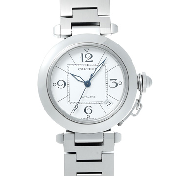 カルティエ パシャ C W31074M7 ホワイト ボーイズ 時計 【wristwatch】