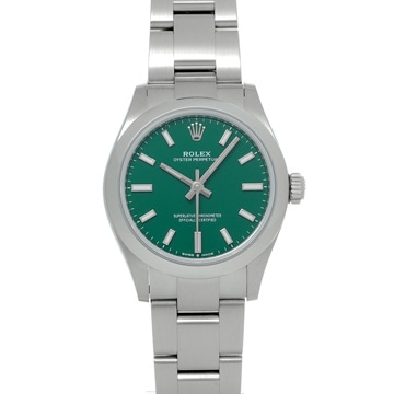 ロレックス オイスターパーペチュアル 31 277200 グリーン レディース 時計 【wristwatch】