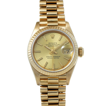 ロレックス デイトジャスト 69178 シャンパン レディース 時計 【wristwatch】