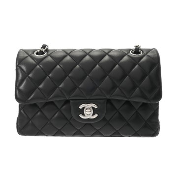 シャネル マトラッセ WフラップWチェーンショルダー 23 ブラック A01113 ラムスキン レディース バッグ 【bag】