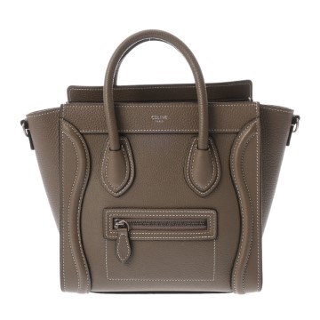 セリーヌ ラゲージ ナノ 2WAY スリ 189243DRU.09SO ドラムドカーフ レディース バッグ 【bag】